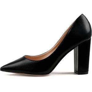 Chunky Block Heel Pumps